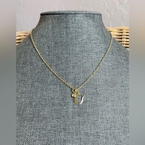 NWT Dainty Gold Letter U Initial Necklace